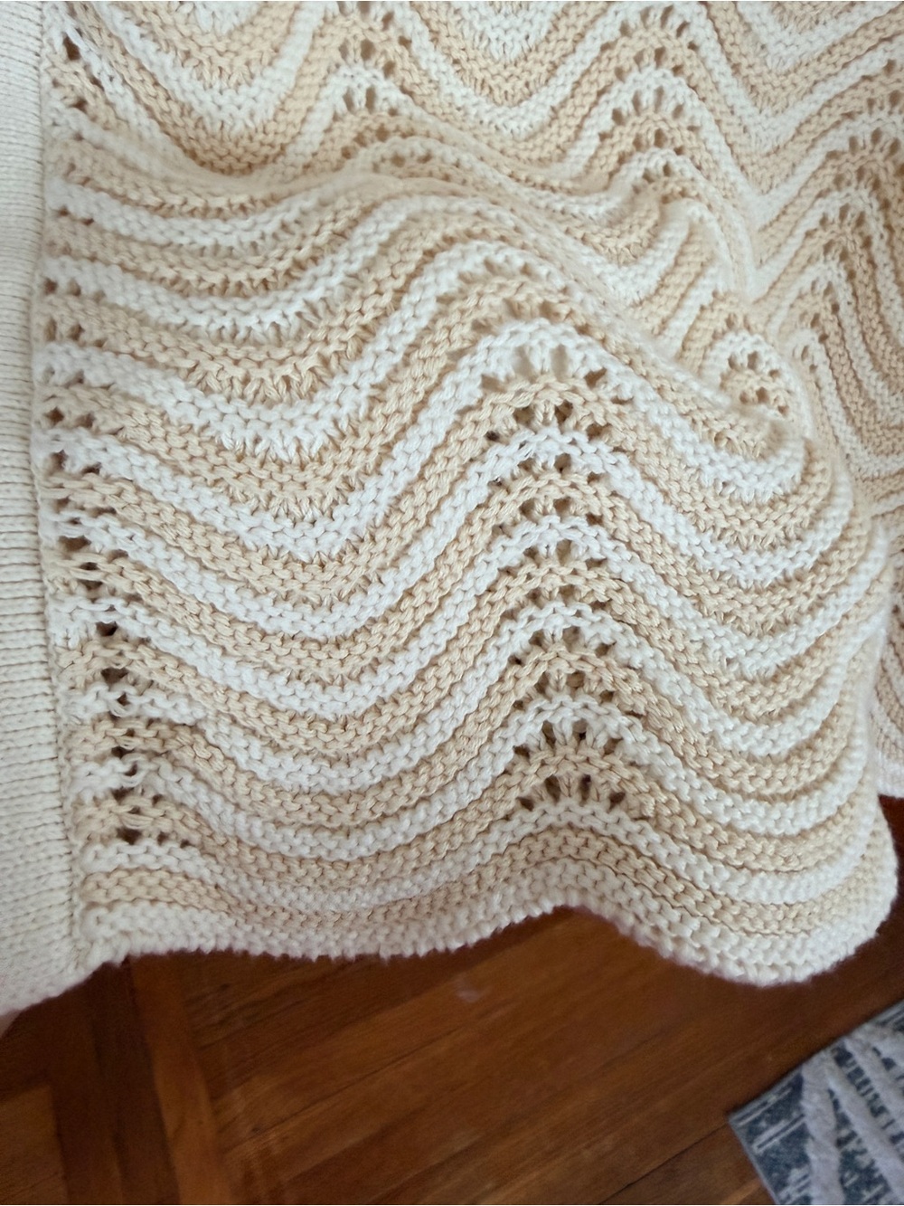 Evereve Crochet A-Line Sleeveless Dress in Cream - Picture 8 of 9